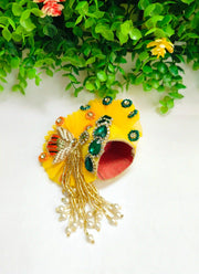 Festive special dress for laddu gopal ji with pagdi and choli