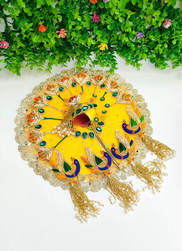 Festive special dress for laddu gopal ji with pagdi and choli