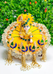 Festive special dress for laddu gopal ji with pagdi and choli