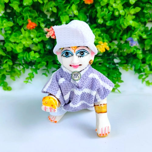 Tshirt and nikkar with cap for laddu gopal ji (pack of 4) (random color)