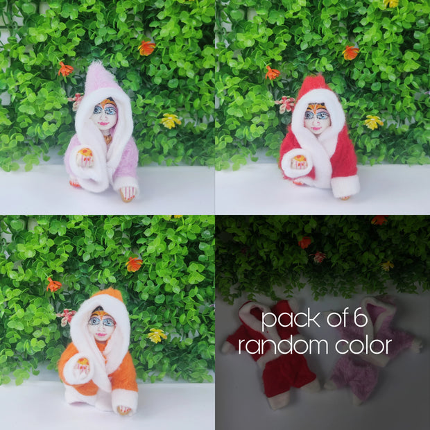 Laddu gopal monkey suit for winter pack of 6 (RANDOM PRINT AND COLOUR)
