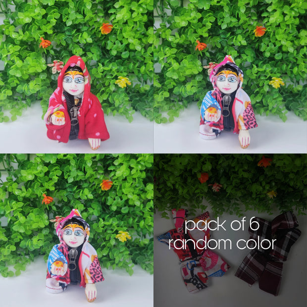Laddu gopal track suit for winter pack of 6 (RANDOM PRINT AND COLOUR)