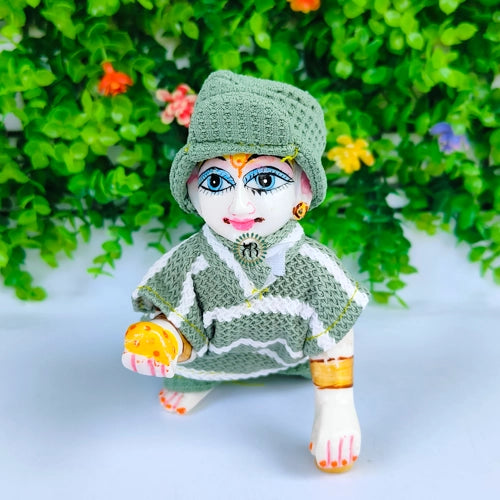 Tshirt and nikkar with cap for laddu gopal ji (pack of 4) (random color)