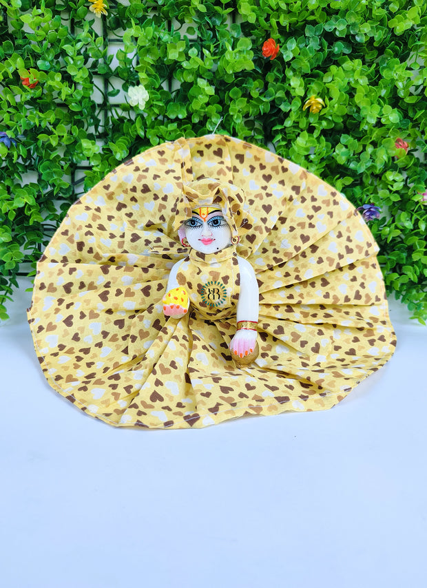 Summer heart print cotton dress for laddu gopal ji pack of 3
