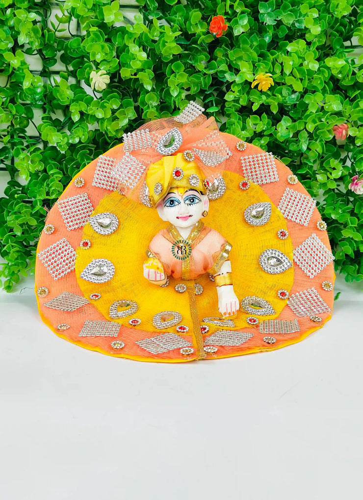 laddu gopal heavy dress with pagdi