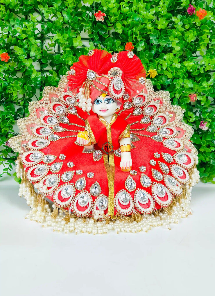 Janmashtami special maharaja dress for laddu gopal ji with pagdi and choli