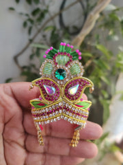 Zari mukut for laddu gopal ji (ML-09) - Bell bottom