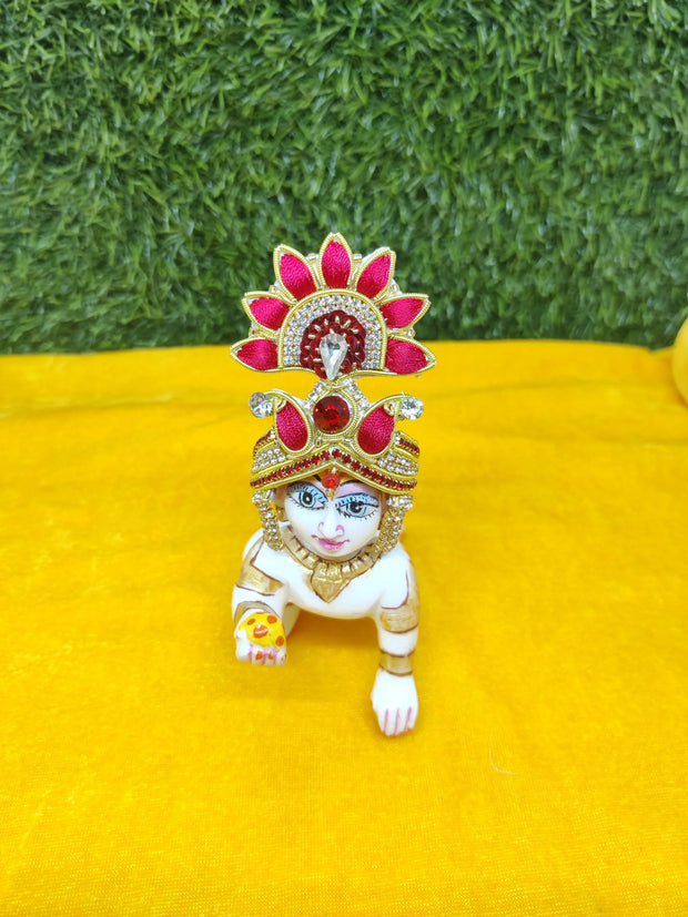 Zari mukut for laddu gopal ji (ML-06) - Bell bottom