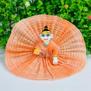 Net frill cotton dress for laddu gopal ji