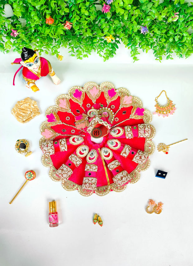 Janmashtmi Speacial Combo For Laddu ji With Shaneel Dress And Accessories