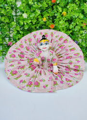 cotton flower dress for laddu gopal ji (pack of 4) (Random color)