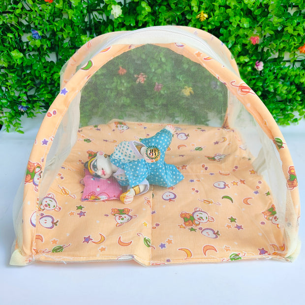 Machardani net for laddu gopal ji (Random color and print)