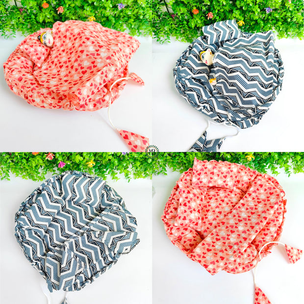 Round shape Bistar for laddu gopal ji(Random color and print)