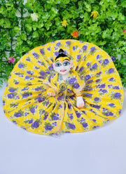 cotton flower dress for laddu gopal ji (pack of 4) (Random color)