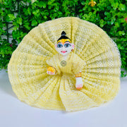 Net frill cotton dress for laddu gopal ji